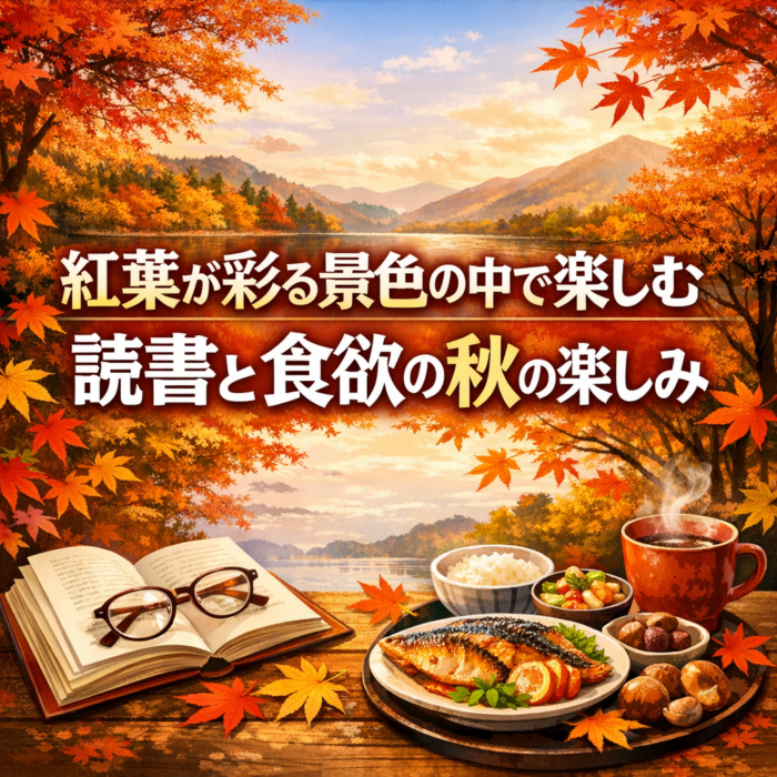 紅葉が彩る景色の中で楽しむ読書と食欲の秋の楽しみ