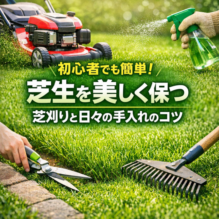 初心者でも簡単！芝生を美しく保つ芝刈りと日々の手入れのコツ