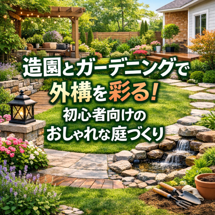 造園とガーデニングで外構を彩る！初心者向けのおしゃれな庭づくり