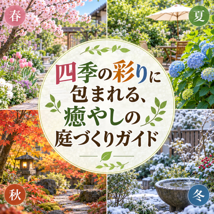四季の彩りに包まれる、癒やしの庭づくりガイド