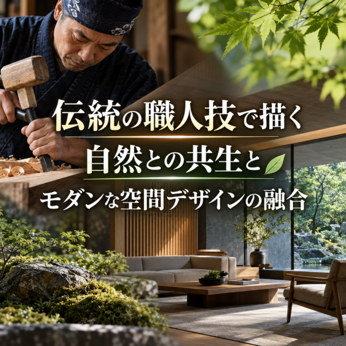 伝統の職人技で描く自然との共生とモダンな空間デザインの融合